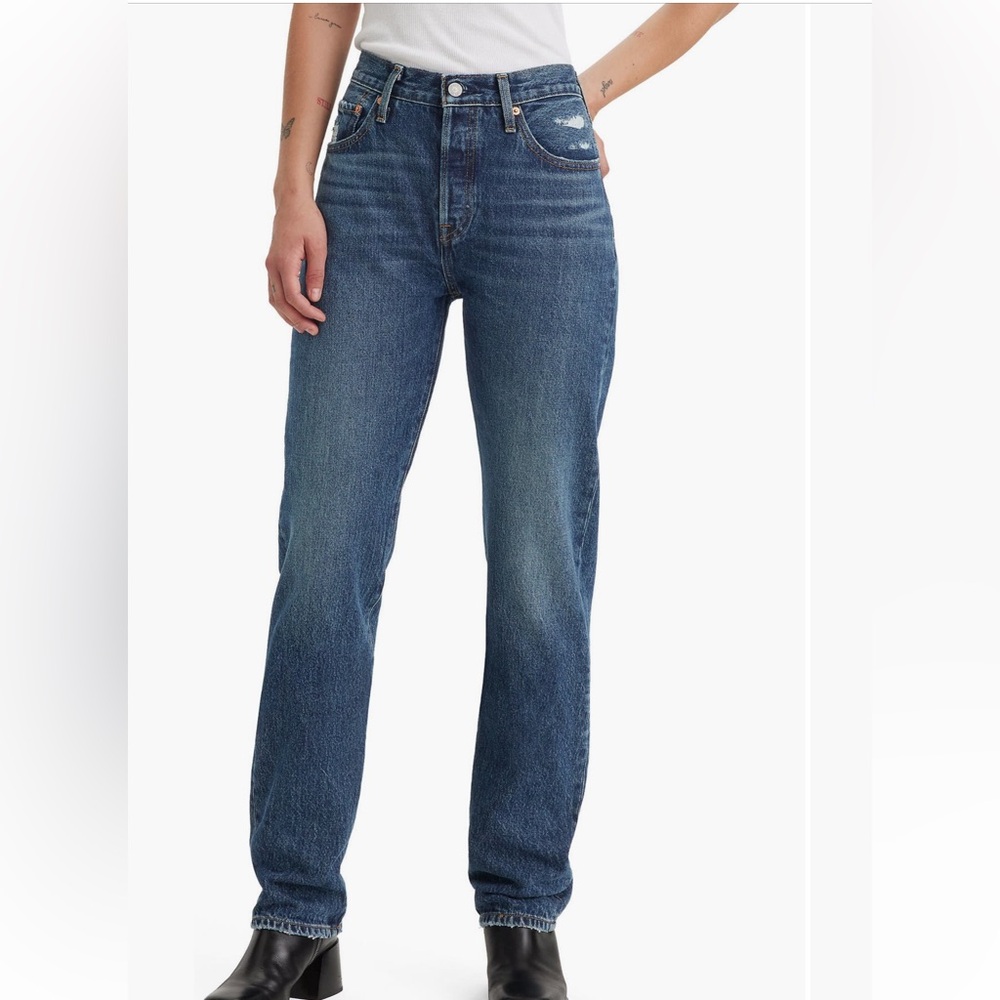 Levi's 501 original high waist straight leg jeans